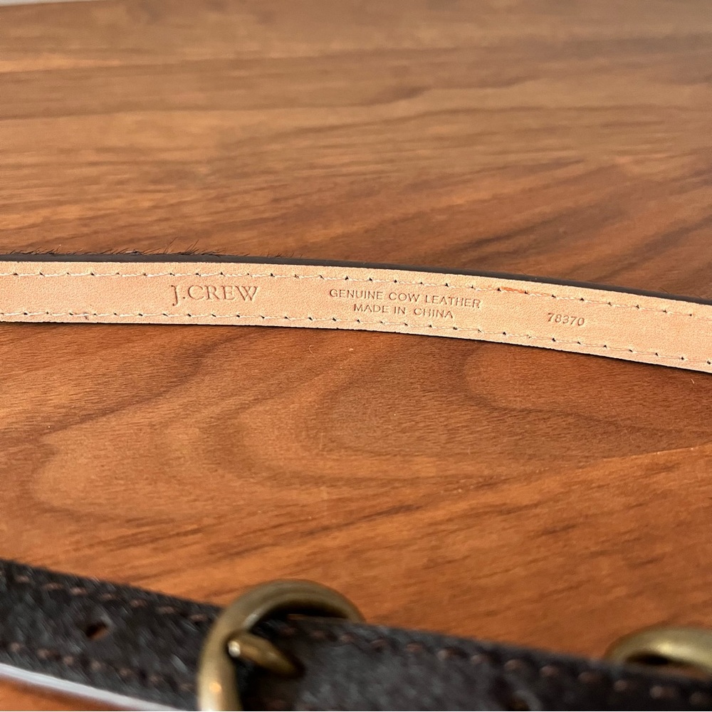 J. Crew Cow Leather & Chain Belt - Picture 4 of 4